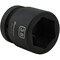 Dynamic 1" Drive Standard Socket, Black Phosphate, Tools 38MM X 1" Drive, 6 Point Standard Length D025038 - alternate 3